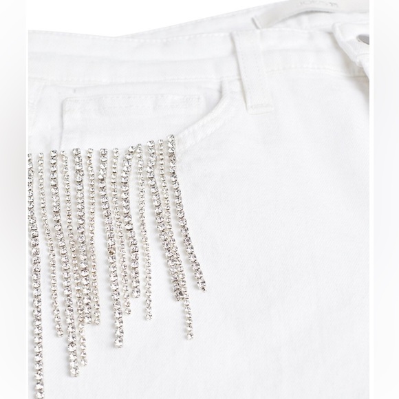 NWT Stephanie Gottlieb x Joe’s The Lara Mid-Rise White Jeweled Jeans - Size 24 - Picture 8 of 8
